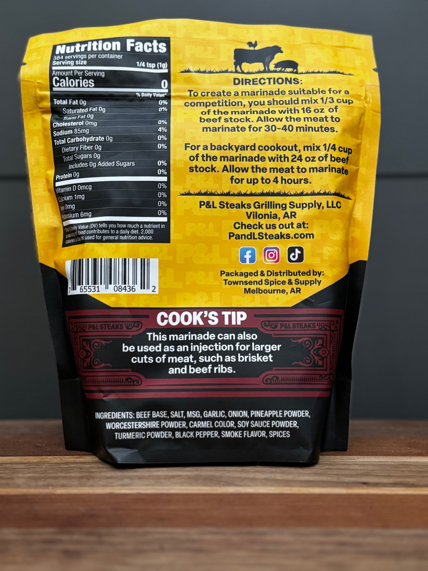 The Lone Star Gold Marinade