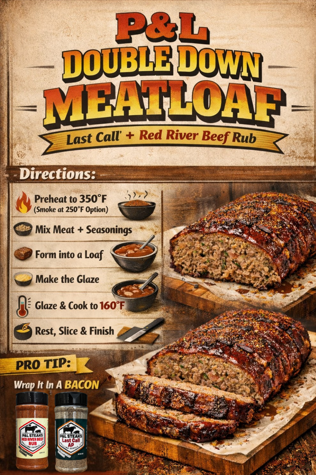 P&L Double Down Meatloaf