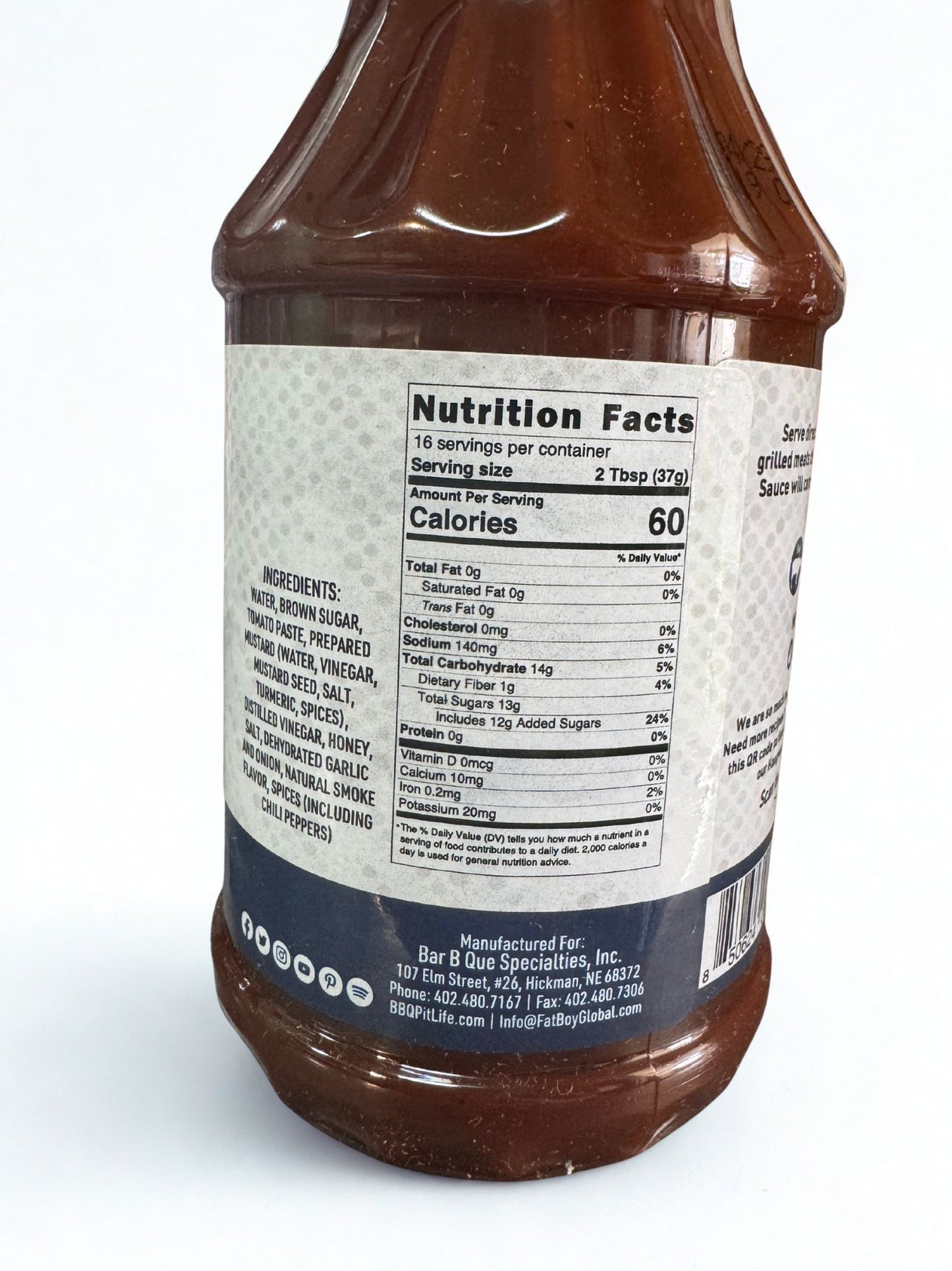 Fat Boy Hickman’s BBQ Haugwash Sauce